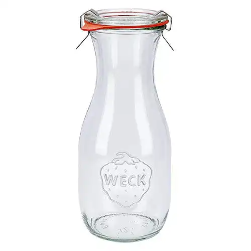 Weckgläser Weck 18x -Saftflasche 530ml mit Gummiring