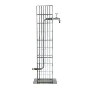 Wasserzapfsäule bellissa, Metall, dekorative Garten-Wassersäule