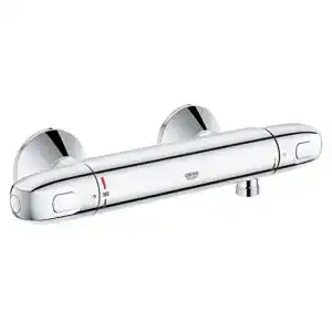 Duschthermostat Grohe Grohtherm 1000, mit S-Anschlüsse, Silber