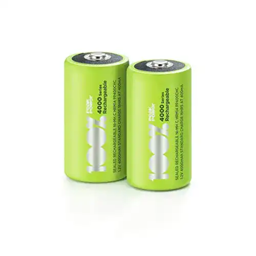 Baby C Akku 100% PeakPower Akku C, 2 Stück LR14 Akku