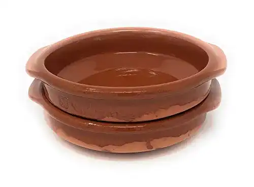Tonschale Alfareria Padilla 2er-Set Cazuela rustikale Servierschale