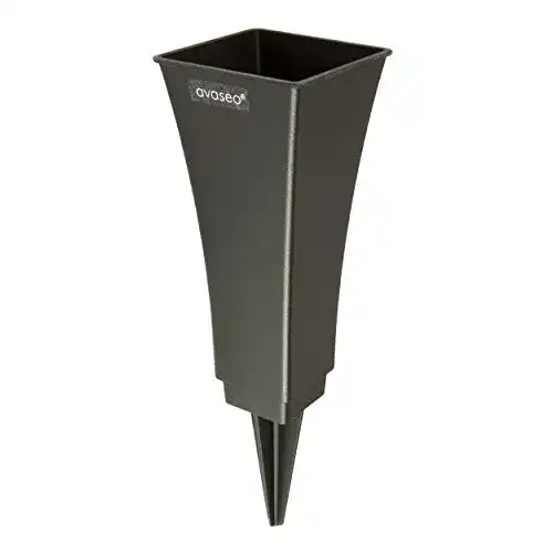Grabvase avaseo V2-200-1 Steckvase Tulpia 4-eckig, Höhe 20cm