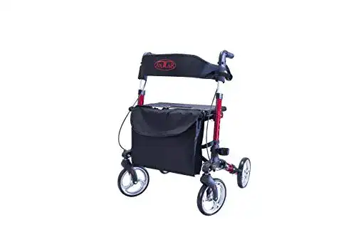 Alu-Rollator Antar Premium Set, mit Vollausstattung, 3-fach faltbar