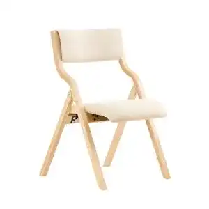 Klappstuhl SoBuy FST40-W mit gepolsterter Sitzfläche und Lehne
