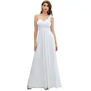 Abendkleid lang Ever-Pretty Damen Abendkleid One Shoulder A-Linie