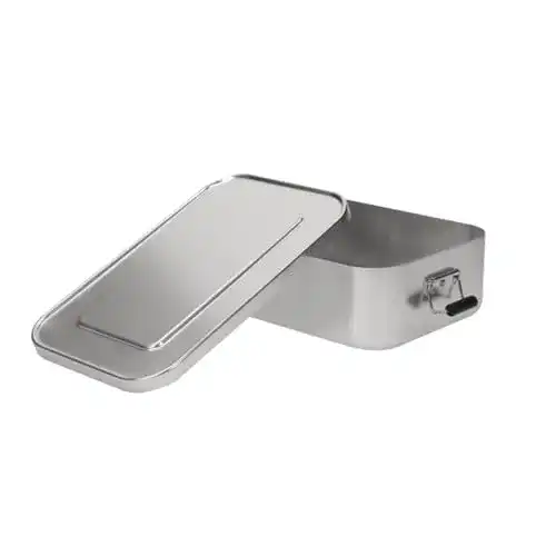 Alu-Brotdose Uakeii elasto Brotbox Lunchbox „Aluminium“