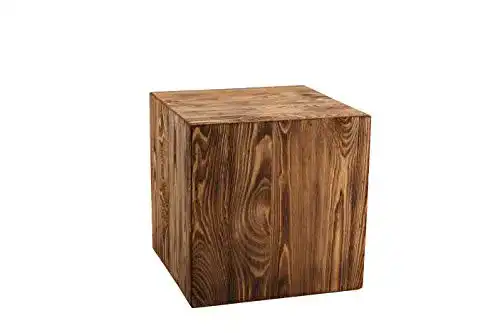 Holzquader Decorativo Holzständer, Nuss, 30 x 30 x 30 cm