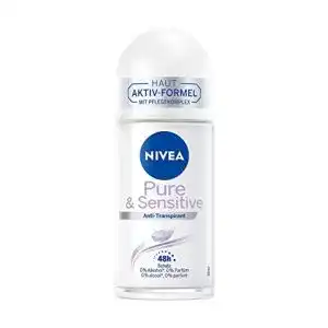 Deo ohne Alkohol NIVEA Deo Roll-On Pure+Sensitive 50 ml