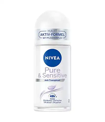 Deo ohne Alkohol NIVEA Deo Roll-On Pure+Sensitive 50 ml