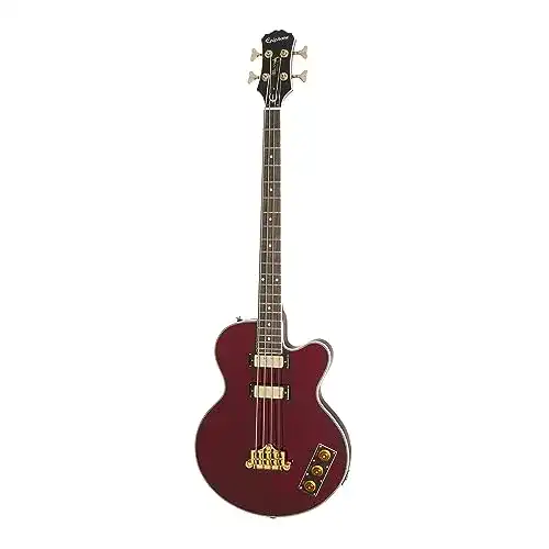 Epiphone-Bass Epiphone EBAKWRGH1 Allen Woody E-Bass Wine Red