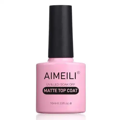 Matt Nagellack AIMEILI No Wipe Matte Top Coat Überlack UV LED
