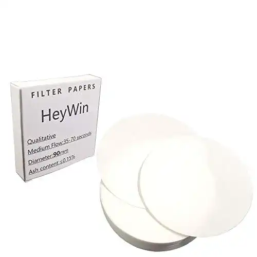 Filterpapier HeyWin 90 mm Qualitatives Lab Rund Laborfilter
