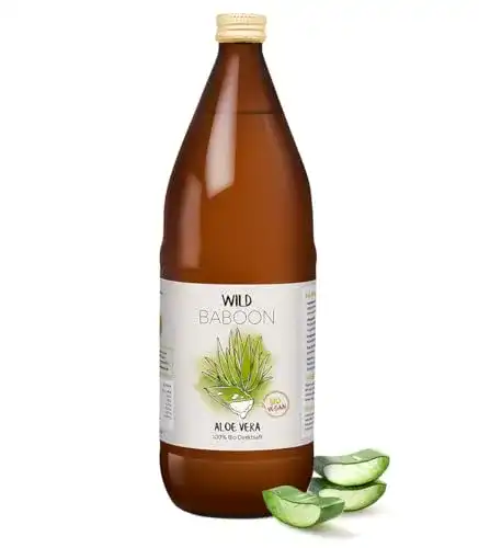 Aloe-Vera-Saft Wild Baboon Bio Aloe Vera Saft, 100% Direktsaft