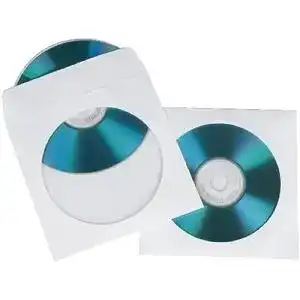 CD-Hüllen Hama CD/DVD Papier-Schutzhüllen, Weiß, 100er-Pack