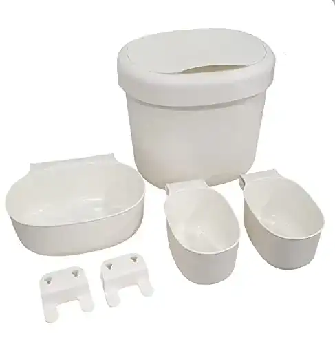 Windeleimer Ikea Behälter 4er-Set, weiß 27 x 23 x 26 cm