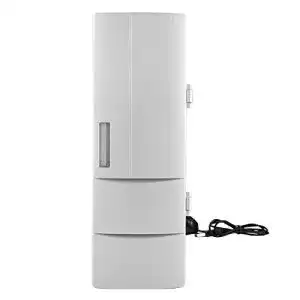 USB-Kühlschrank Hilitand Tragbare USB Mini mit LED-Leuchten