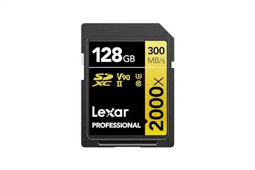 SDXC (128 GB) Lexar Professional 2000x 128GB SDXC UHS-II