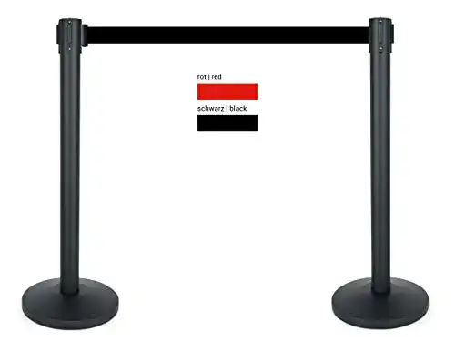 Absperrband ausziehbar heyChef – 2er-Set | 200cm Gurtband