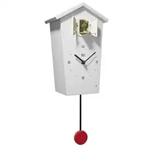 Kuckucksuhr KOOKOO Birdhouse Weiss, Modernes Design