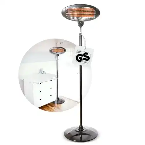 Heizstrahler mit Standfuß Hartig + Helling BS 55, 2in1 Heizstrahler