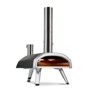 Pizzaofen Gas Ooni Fyra 12 Pizzaofen mit Holzpellet angeheizt