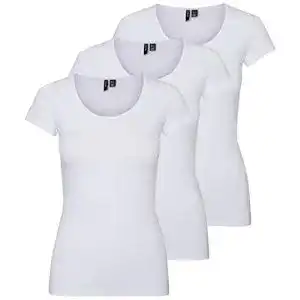 Weißes T-Shirt Damen VERO MODA Damen VMMAXI My Soft