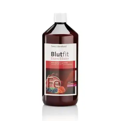 Eisensaft Kräuterhaus Sanct Bernhard, Blutfit Eisen-Elixier 1000 ml