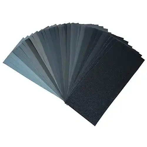 Schleifpapier Miady Set, 36 Stück Körnung von 120 bis 3000