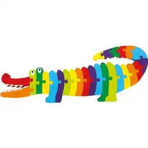 Buchstaben-Puzzle Small Foot 3425 Puzzle Krokodil ABC bunt