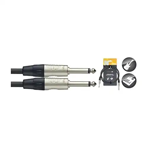 Gitarrenkabel Stagg Professional Instrumentenkabel 6 Meter Schwarz