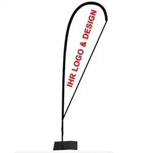 Beachflag OsnaDruck mit Standfuß individuell bedruckt