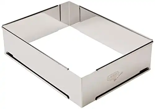 Die beste Tortenring Lares, aus rostfreiem Edelstahl, eckig, extra hoch 2026 Test Bestseller Tortenring Lares, aus rostfreiem Edelstahl, eckig, extra hoch