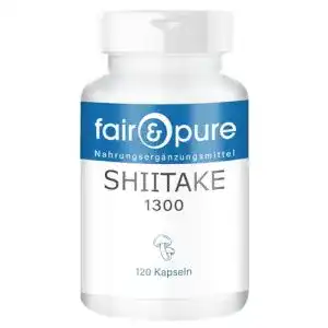 Shiitake-Kapseln Fair & Pure Shiitake 650mg (Lentinula edodes)