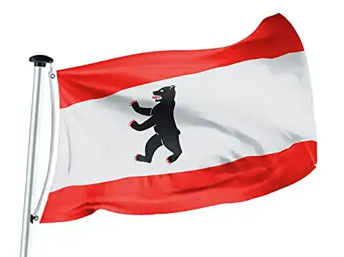 Berlin-Flagge FLAGLY Premium Flagge Berlin 100x150cm