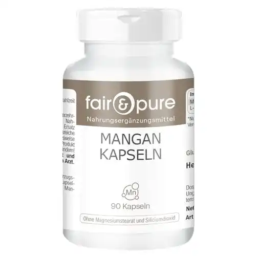 Mangan Fair & Pure Kapseln, 4mg als gluconat, 90 Kapseln