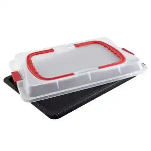 Backblech Dr. Oetker 1012 3in1 mit Transporthaube, 42 x 29 cm
