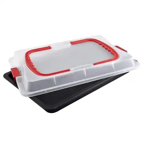 Backblech Dr. Oetker 1012 3in1 mit Transporthaube, 42 x 29 cm
