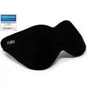 Schlafmaske nox . Von Hand gefertigte Schlafbrille Anpassbarkeit