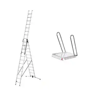 Mehrzweckleiter Hailo S100 ProfiLOT 3-teilige Alu-Kombileiter