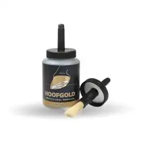 Huföl HOOFGOLD für Pferde – Hufelixier mit Pinsel 500 ml