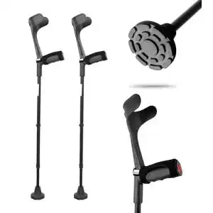 Krücken KMINA – Schwarz (x2 Stück), COMFORT PLUS Doppelset
