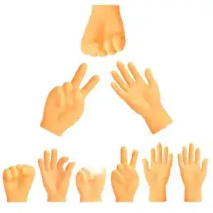 Tiny Hands EKKONG Mini Fingerpuppen, Finger Klein, Gummi