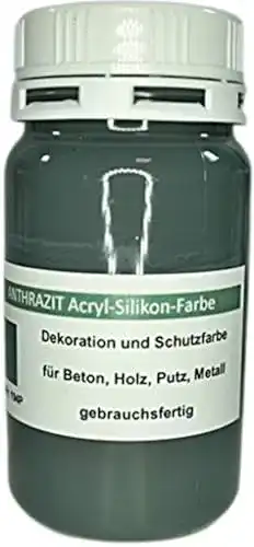 Betonfarbe Anthrazit Beton-ABC Anthrazit Farbe Acryl-Silikon