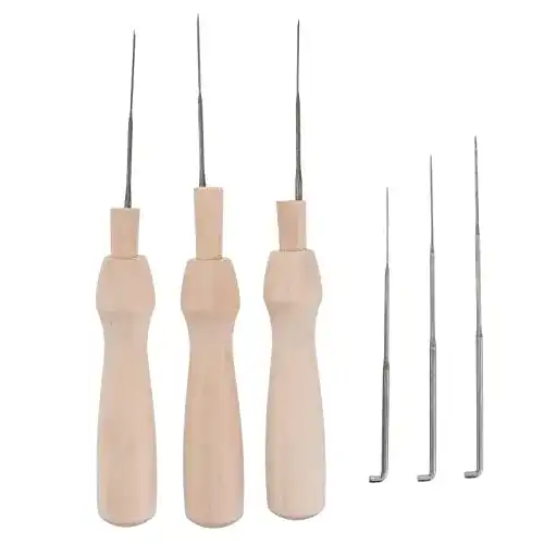 Filznadeln rosenice 60 Stücke Set 3 Größen mit 3 Holzgriffen