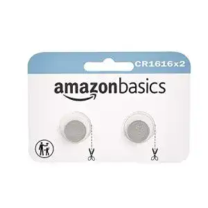 Knopfzelle Amazon Basics, CR1616 Lithium-, 2er-Packung