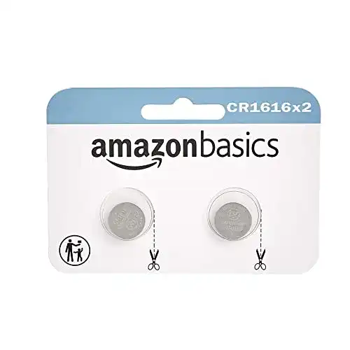 Knopfzelle Amazon Basics, CR1616 Lithium-, 2er-Packung