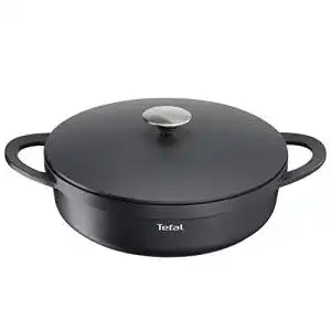 Servierpfanne Tefal E21872 TRATTORIA 28 cm, Aluguss, Gussdeckel