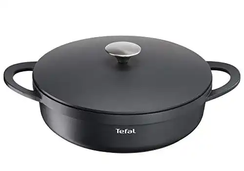 Servierpfanne Tefal E21872 TRATTORIA 28 cm, Aluguss, Gussdeckel