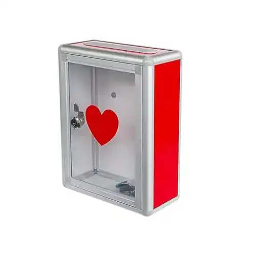 Spendenbox WANLIAN Transparenter Acrylspendenkasten