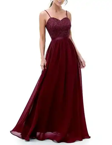 Abendkleid lang DRESSTELLS Damen Ballkleid Maxi Lang Abendkleider